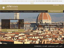 Tablet Screenshot of apmflorencehotels.com